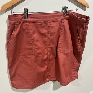 Prana skirt in a dark salmon color. Size 10.
